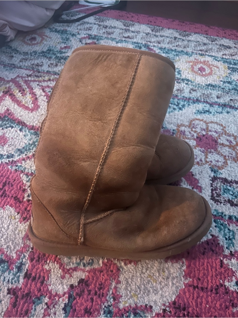 UGG Chestnut Suede Tall Boots